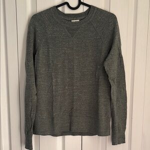 L.L. Bean Organic Cotton Crewneck Sweater. Green. Size XS